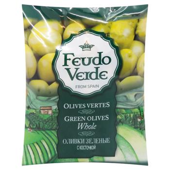 Feudo Verde Whole Green Olives 170g - buy, prices for - photo 1