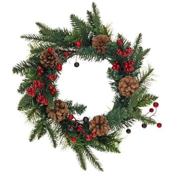 Christmas Wreath with Cones 30cm - buy, prices for METRO - photo 1