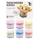 Gamma Finger Paints 6 colors 16ml