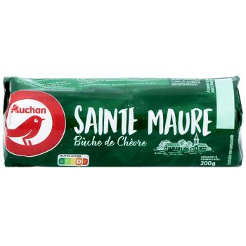 Сыр Auchan Sainte Maure козий 45% 200г - купить, цены на Auchan - фото 1