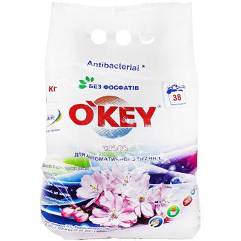 O'Key Antibacterial Color Flower Bouquet Automatic Washing Powder 3kg - buy, prices for Auchan - photo 1