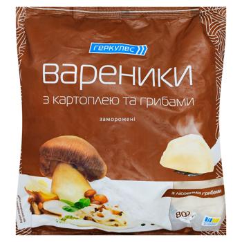 Вареники Геркулес з картоплею та грибами