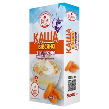 Kozub Product Oatmeal with Dried Apricots in Bags 5pcs*40g - buy, prices for Chudo Market - photo 1