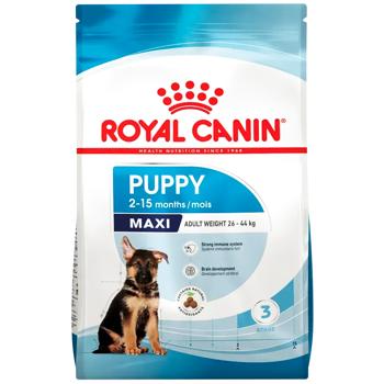 Корм сухий Royal Canin Maxi Puppy з домашньою птицею для цуценят великих порід 3кг - купити, ціни на MasterZoo - фото 1