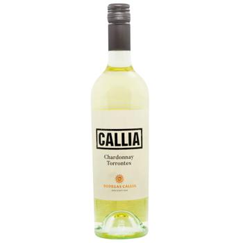 Вино Callia Chardonnay Torrontes біле сухе 13% 0,75л - купити, ціни на ULTRAMARKET - фото 1