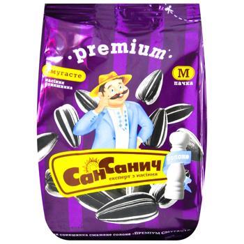 Семена подсолнечника Сан Саныч Премиум полосатые соленые 95г - купить, цены на Чудо Маркет - фото 3