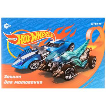 Зошит для малювання Kite Hot Wheels 12 аркушів - купити, ціни на - фото 5