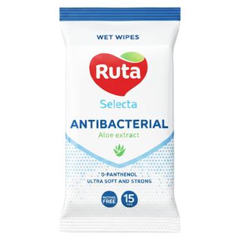 Серветки вологі Ruta Selecta Antibacterial 15шт - купити, ціни на Grono - фото 1