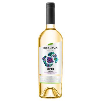 Koblevo Mriya White Semi-sweet Wine 9-12% 0.75l - buy, prices for Za Raz - photo 1