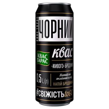 Квас Квас Тарас Чорний 0,5л - купити, ціни на NOVUS - фото 1