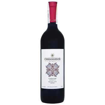 Chigogidze Saperavi Dry Red Wine 12.5% 0.75l - buy, prices for COSMOS - photo 1