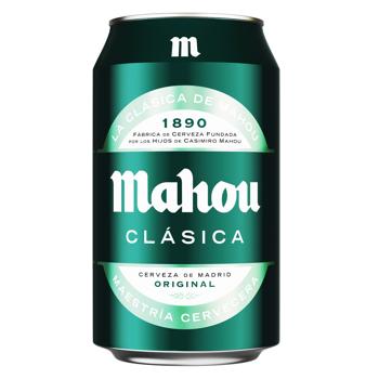 Пиво Mahou Clasica світле 4,8% 0,33л - купити, ціни на NOVUS - фото 1