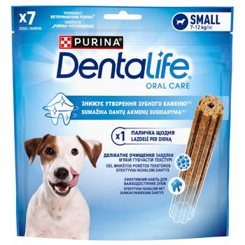 Ласощі для собак Purina DentaLife жувальні палички для малих порід 115г - купити, ціни на КОСМОС - фото 1