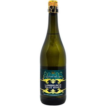 Cantine Del Re Lambrusco White Sparkling Wine 8% 0.75l - buy, prices for COSMOS - photo 1