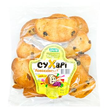 Сухарі Олле Новокиївські 300г - купити, ціни на Чудо Маркет - фото 1