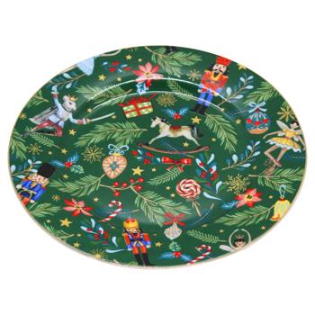 Lefard Green Christmas Plate Set 6pcs*19cm - buy, prices for - photo 3