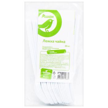 Ложка Auchan чайна одноразова 20шт