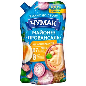 Майонез Чумак Провансаль 67% 500г - купити, ціни на Grono - фото 1