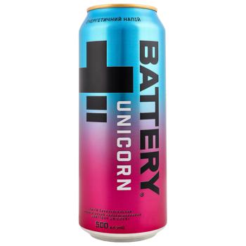Напій енергетичний Battery Unicorn безалкогольний сильногазований 0,5л - купити, ціни на КОСМОС - фото 1