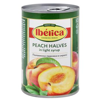 Iberica Canned Peach Halves 410g - buy, prices for Auchan - photo 1