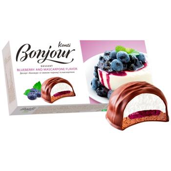 Десерт Konti Bonjour зі смаком чорниця-маскарпоне 232г - купити, ціни на Чудо Маркет - фото 4