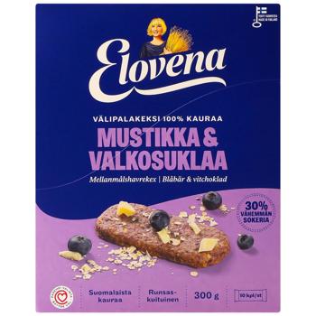 Галети вівсяні Elovena чорниця та білий шоколад 300 г - купить, цены на Эпицентр FOOD - фото 2