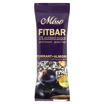 Misso Fitbar Currant-Almond with Cinnamon, Nutmeg and Ginger Bar 30g