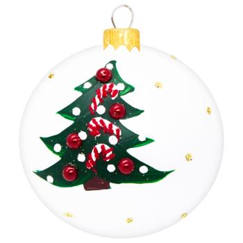 Mondex Glass Christmas Tree Ball with Pattern 8cm in assortment - buy, prices for - photo 4