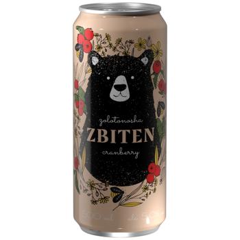 Zbiten Zolotoniskyy Apple-Cranberry Fermented Drink 5% 0.5l