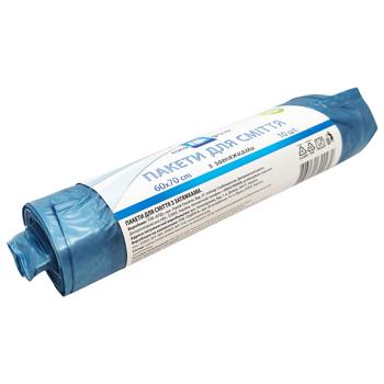 Пакети для сміття Eurogroup із затяжками 70л 10шт - купити, ціни на КОСМОС - фото 3