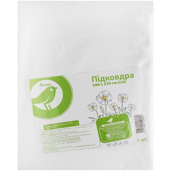 Auchan White Duvet Cover 200х200cm - buy, prices for Auchan - photo 1