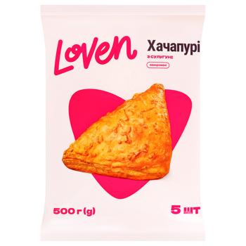 Loven Frozen Khachapuri with Suluguni Cheese 100g x 5pcs - buy, prices for COSMOS - photo 1