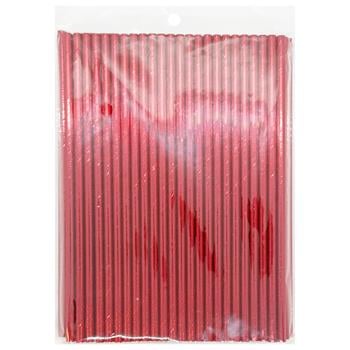 Paper Red Drinking Straws 19.7cm 100pcs