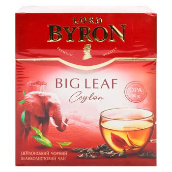 Чай черный Lord Byron ОРА Big Leaf цейлонский крупнолистовой 90г - купить, цены на МегаМаркет - фото 2