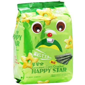Крекер Yuki & Love Happy Star кукурузный со вкусом морских водорослей 55г - купить, цены на - фото 2