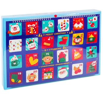 Набор сладостей новогодний Konti Рождественский календарь 251г - купить, цены на Таврия В - фото 2