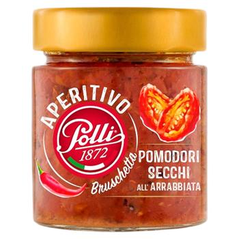 Намазка Polli Bruschetta pomodori secchi all'arrabbiata 140г. - купить, цены на Grono - фото 1