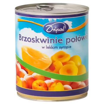Персик Dripol консервований 820г - купити, ціни на Cупермаркет "Харків" - фото 1