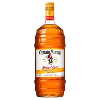 Ромовий напій Capitan Morgan Spiced Gold 35% 1,5л - купити, ціни на Ідеал - фото 1