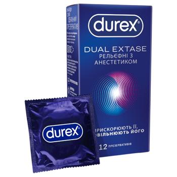 Durex Dual Extase Condoms 12pcs - buy, prices for Auchan - photo 1