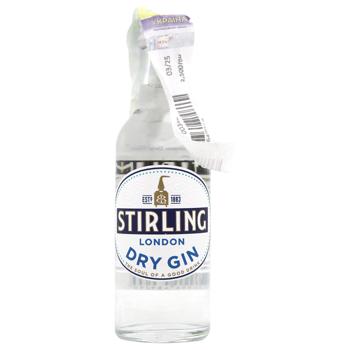 Stirling London Dry Gin 37.5% 50ml - buy, prices for ULTRAMARKET - photo 1