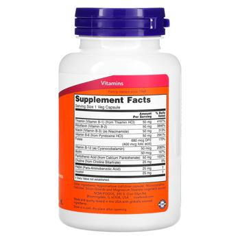 Now Foods B-50 Vitamin B 100 capsules - buy, prices for Biotus - photo 2