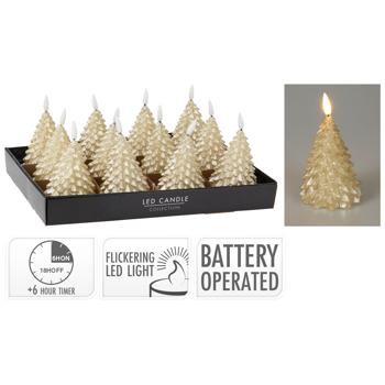 Koopman Electric Candle Pine Cone 80*80*110mm - buy, prices for COSMOS - photo 1