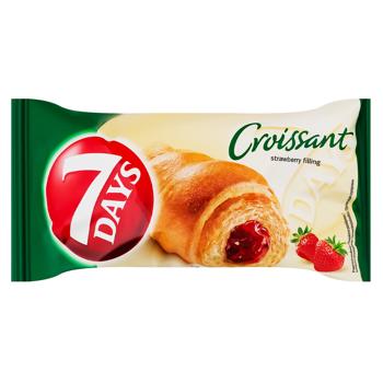 Круасан 7 Days із полуничною начинкою 60г - купити, ціни на МегаМаркет - фото 1