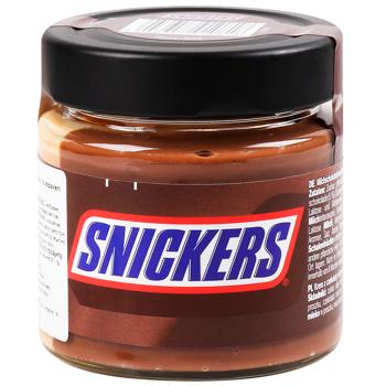 Паста горіхово-шоколадна Snickers 200г - купити, ціни на Cупермаркет "Харків" - фото 1