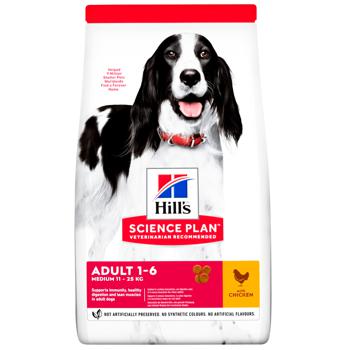 Hill’s Science Plan Dry Food with Chicken for Adult Dogs of Medium Breeds 14kg - buy, prices for MasterZoo - photo 1