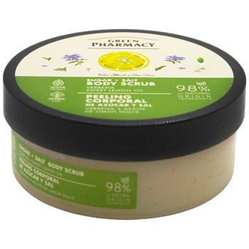 Green Pharmacy Verbena and Sweet Lemon Oil Sugar and Salt Body Scrub 200ml