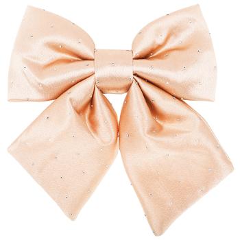 Bona Di Decorative Satin Bow with Rhinestones 16cm Caramel - buy, prices for WINETIME - photo 1