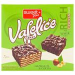 Sweet Plus Vafelice Waffles in Cocoa Glaze with Hazelnuts 115g