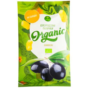 Кукурузные палочки Екород Organic оливковые 70г